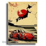 Tableau décoratif voiture japonaise classique