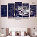Art mural VW Coccinelle pour passionnés de voitures