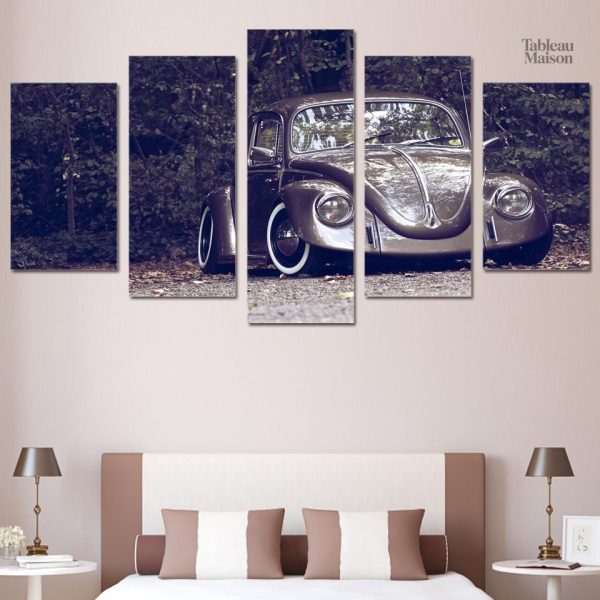 Art mural VW Coccinelle pour passionnés de voitures