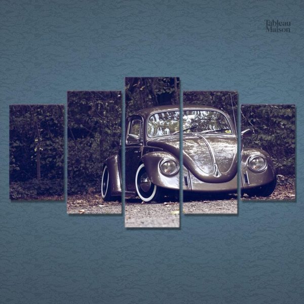 Tableau décoratif illustrant la mythique Coccinelle VW