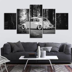 Tableau décoratif VW Cox en style vintage