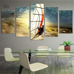 Tableau Windsurf design moderne pour les passionnés de glisse