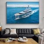 Tableau Yacht, œuvre artistique sur le thème nautique
