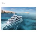 Art mural inspiré par la mer et les bateaux de luxe