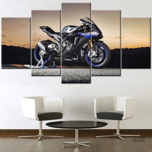 Tableau Yamaha YZF R1, art moto moderne