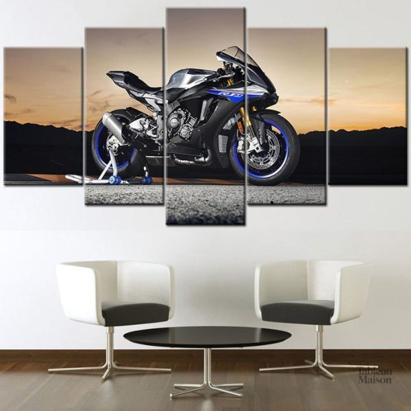 Tableau Yamaha YZF R1, art moto moderne