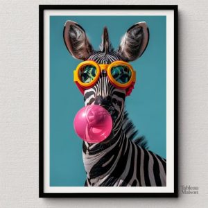 Zèbre en style pop art coloré