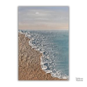 Tableau illustrant une plage paisible