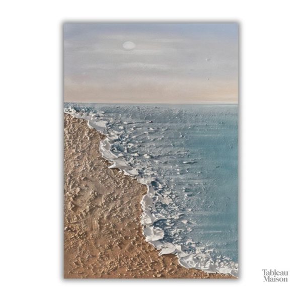Tableau illustrant une plage paisible