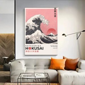 Tableaux modernes Hokusai en reproduction