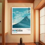 Reproduction artistique inspirée par Hokusai