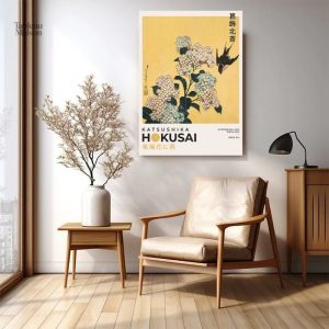 Tableau japonais de style moderne et coloré