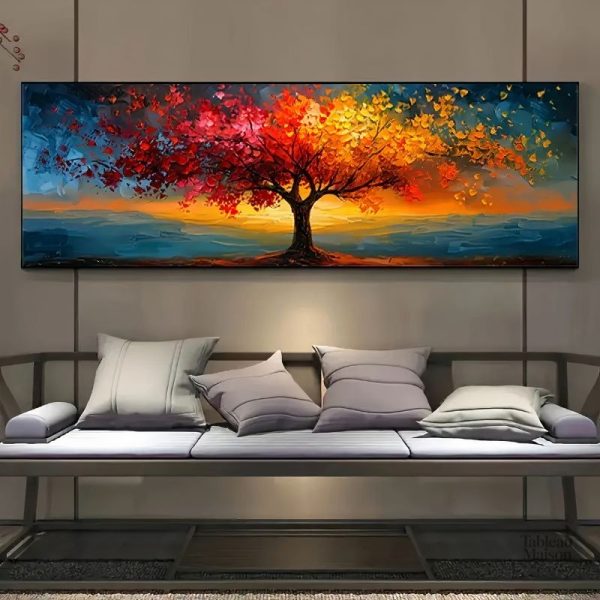 Tableau Arbre de Vie vibrant et coloré