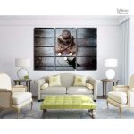 Tableau Bouddha en style bois naturel