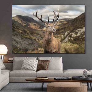 Œuvre d'art cerf pour décoration intérieure