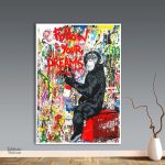 Tableau street art avec motifs urbains originaux