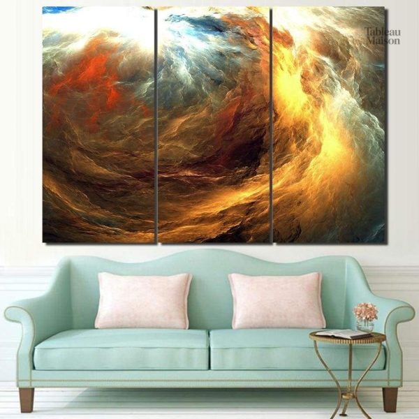 Tableau Nuages chauds et froids en décoration murale