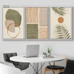 Tableau abstrait en trois parties