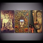 Tableau Bouddha en triptyque pour une ambiance zen