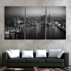 Tableau Miami River, vue artistique de la Floride