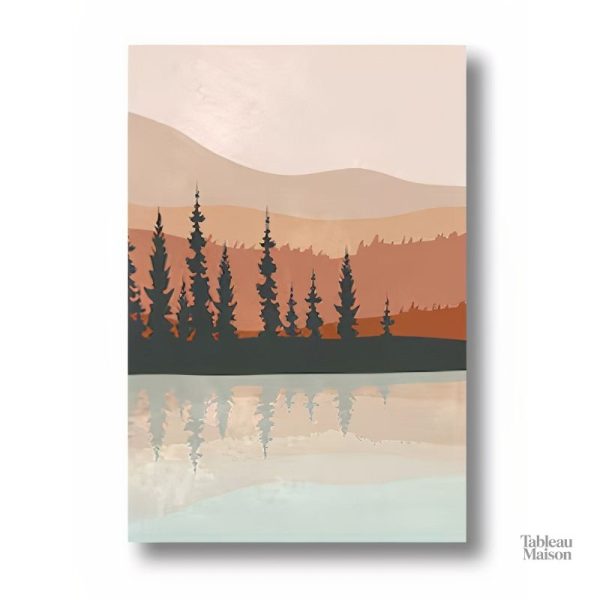 Décor nordique avec paysages de montagne