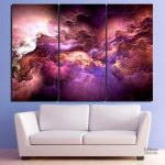 Tableau Nuages violets, œuvre artistique apaisante pour la décoration