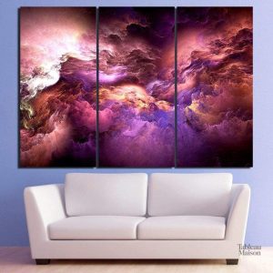 Tableau Nuages violets, œuvre artistique apaisante pour la décoration