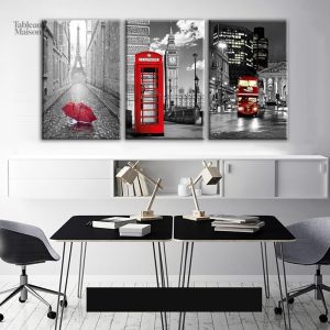 Tableau Paris et Londres en art moderne