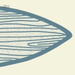 Œuvre d'art sur la plage et l'océan en triptyque