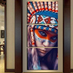 Art mural inspiré des traditions amérindiennes