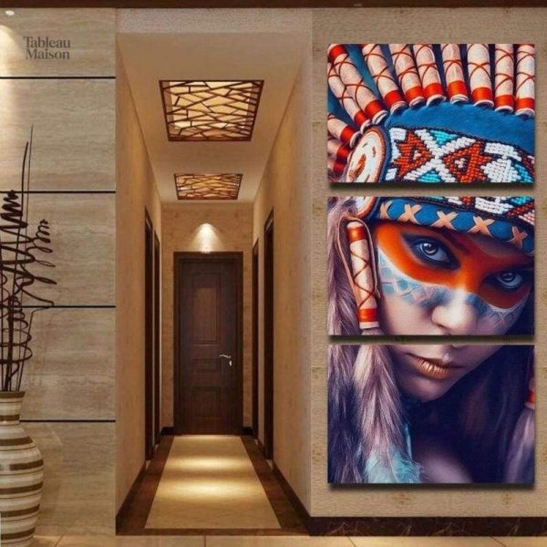 Œuvre d'art représentant l'héritage amérindien