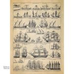 Œuvre d'art bateau illustrant un navigateur au large